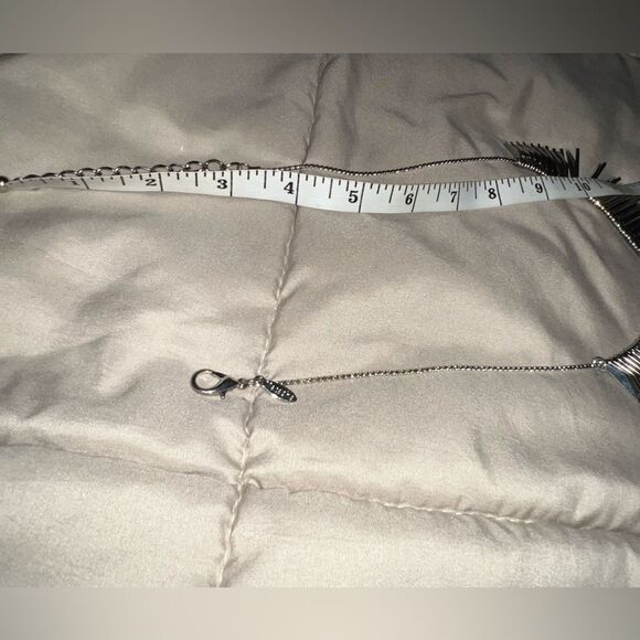 Gothic Statement piece Unique silver 3 d necklace - Picture 10 of 14